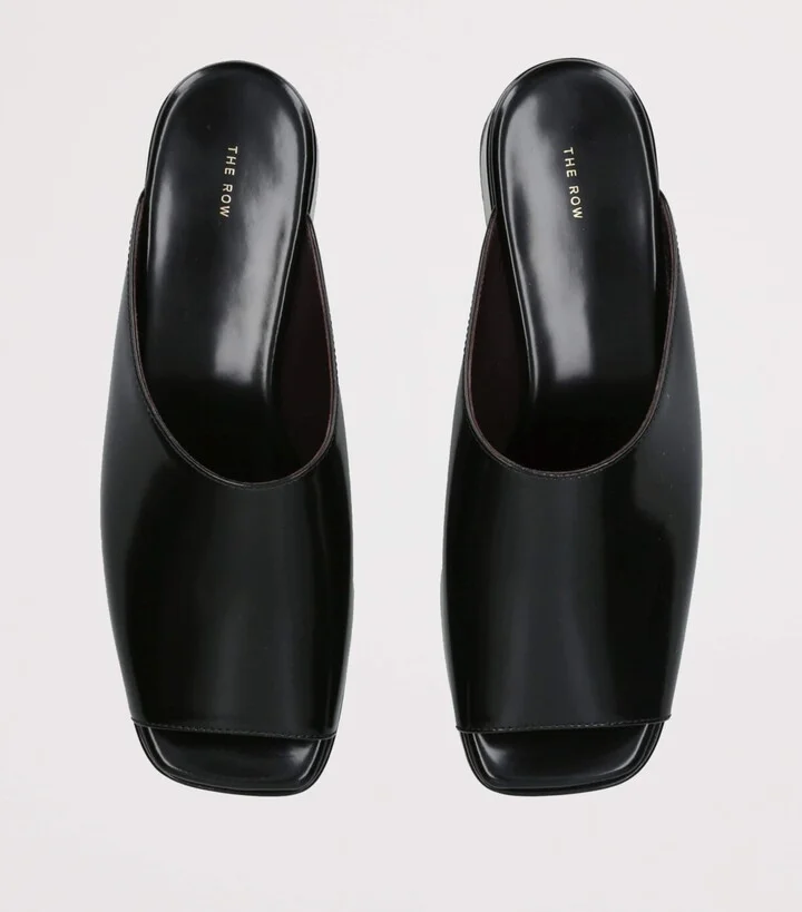 The Row Emi Leather Flatform Sandals 20 - Image 4