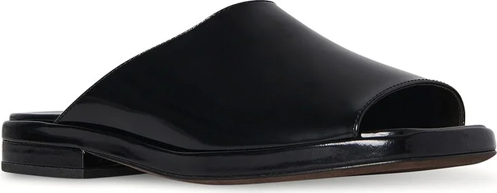 The Row Emi Mule Sandal in Black - Image 2