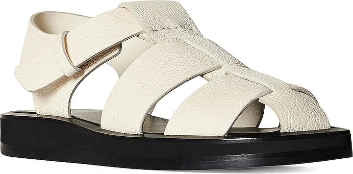 The Row Fisherman Leather Sandals in Turquoise - Image 2
