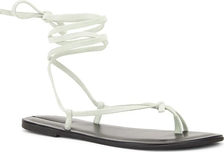 The Row Flat Knot Sandal Two in Mint - Image 2