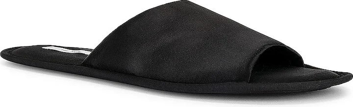 The Row Frances Open Toe Slipper in Navy - Image 2