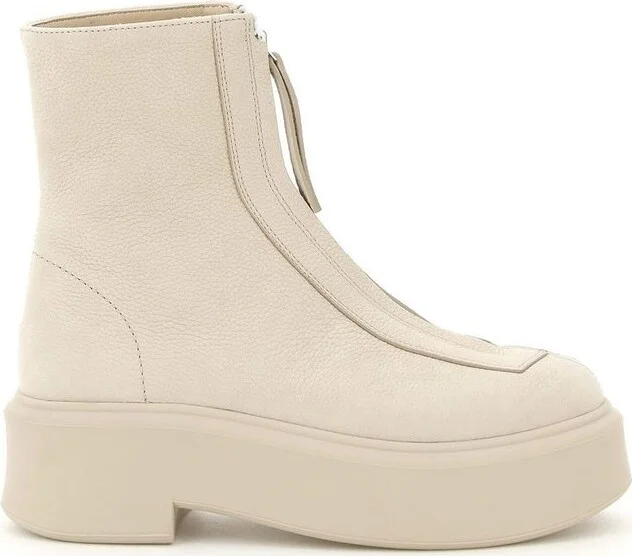 The Row Front-Zipped Ankle Boots