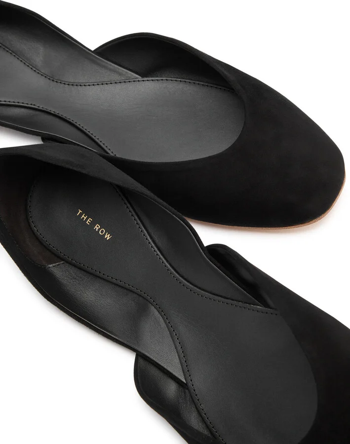 The Row Gemma Suede Ballet Flats - Image 3