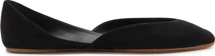 The Row Gemma Suede Ballet Flats