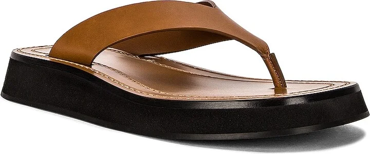 The Row Ginza Thong Sandals in Brown - Image 2