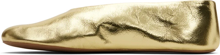 The Row Gold Stella Ballerina Flats - Image 3