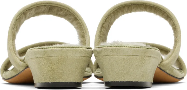 The Row Green Awar Strap Heeled Sandals - Image 2