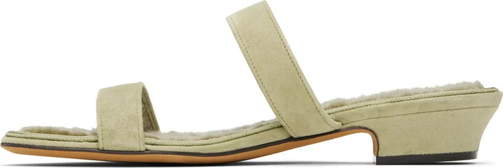 The Row Green Awar Strap Heeled Sandals - Image 3