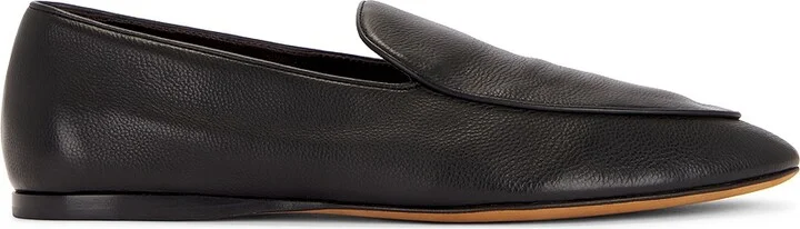 The Row Hereditas Flat Loafer in Black