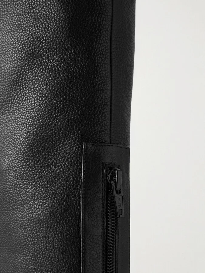 The Row - Hereditas Textured-leather Over-the-knee Boots - Black - Image 4
