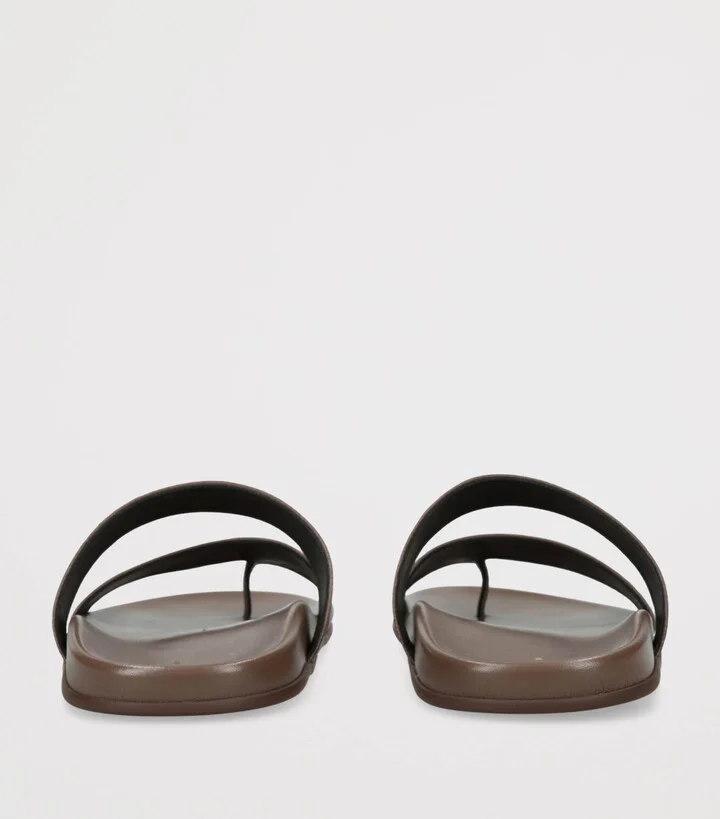 The Row Hugh Leather Sandals - Image 2