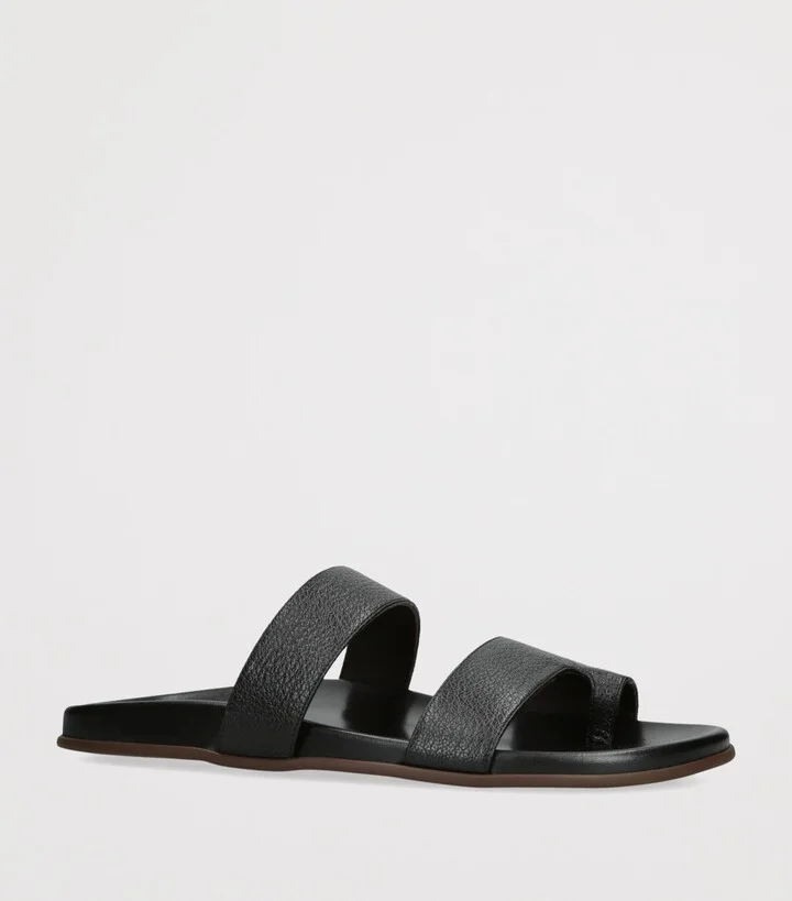 The Row Hugh Leather Sandals - Image 3