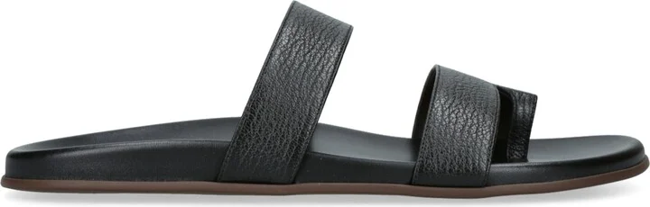 The Row Hugh Leather Sandals