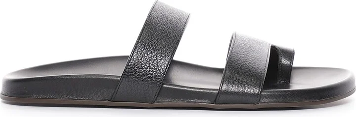 The Row Hugh Sandal in Black