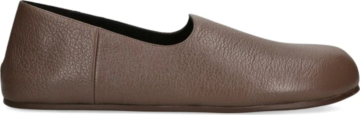 The Row Hugh Slip-On Leather Loafers