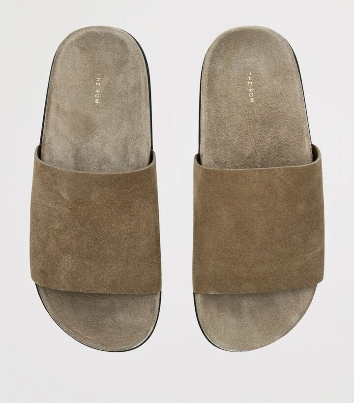 The Row Hugh Suede Sandals - Image 4