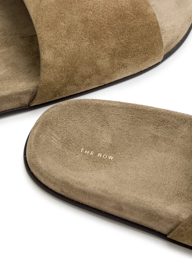 The Row Hugh Suede Sliders - Image 7