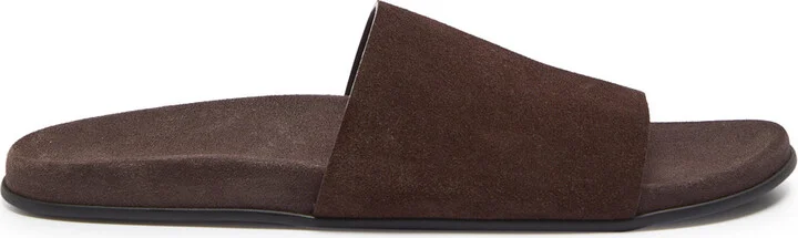 The Row Hugh Suede Sliders