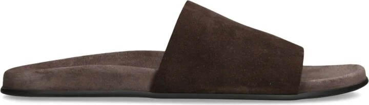 The Row Hugh Suede Slides