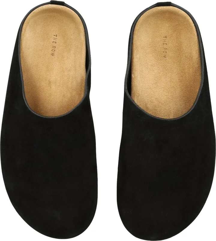 The Row Hugo Suede Slides - Image 4