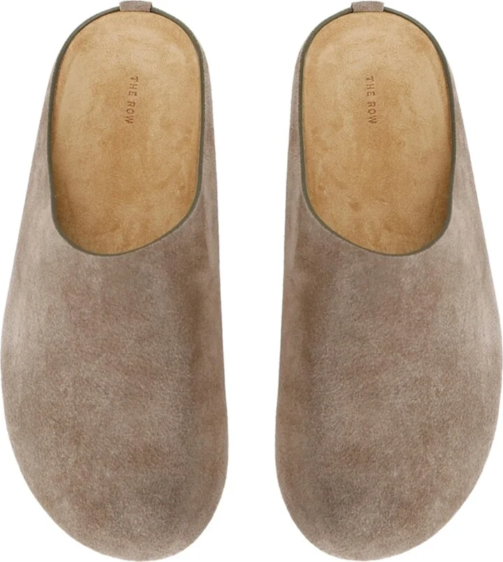 The Row Hugo Suede Slides - Image 4
