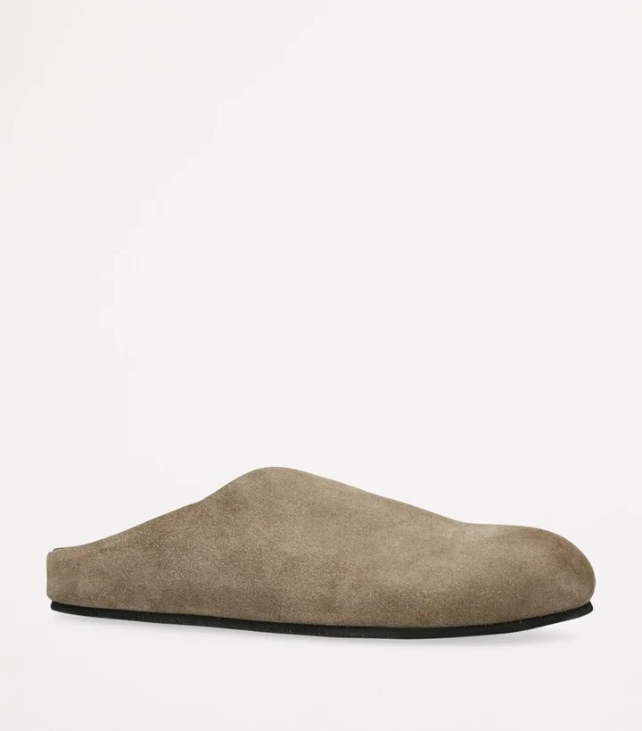 The Row Hugo Suede Slides - Image 3