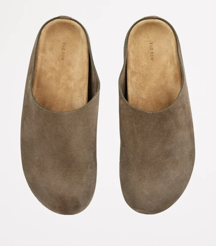 The Row Hugo Suede Slides - Image 4
