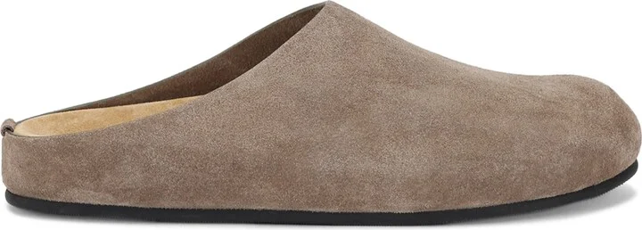 The Row Hugo Suede Slides