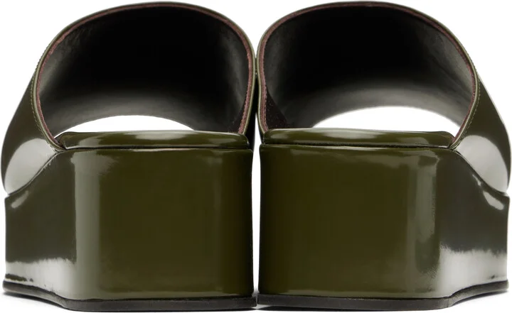 The Row Khaki Emi Flatform Sandals - Image 2