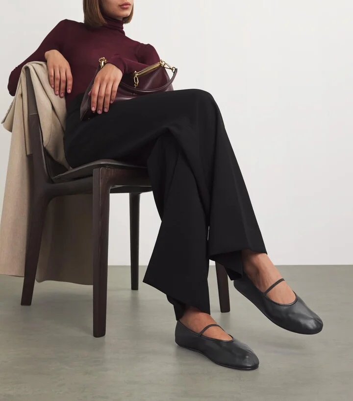 The Row Leather Ballet Flats - Image 2