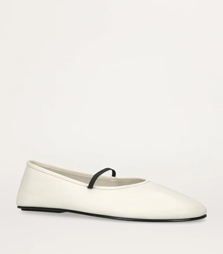 The Row Leather Ballet Flats - Image 3