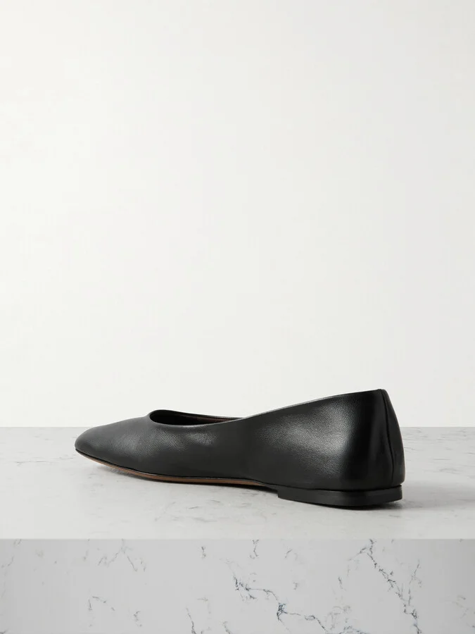 The Row - Leather Ballet Flats - Black - Image 3