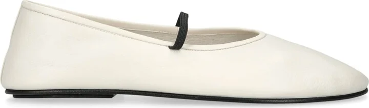 The Row Leather Ballet Flats
