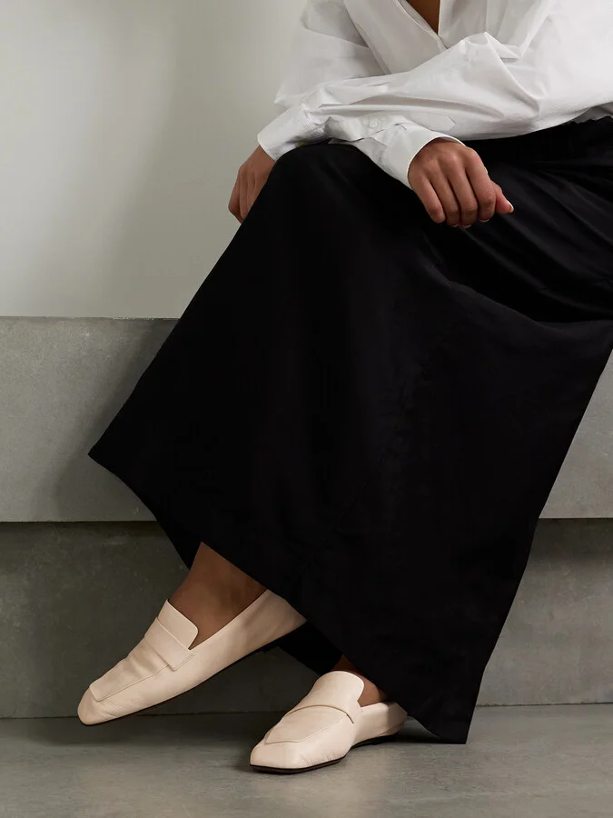 The Row - Leather Loafers - Cream - Image 2