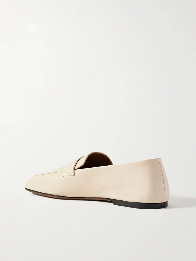 The Row - Leather Loafers - Cream - Image 3