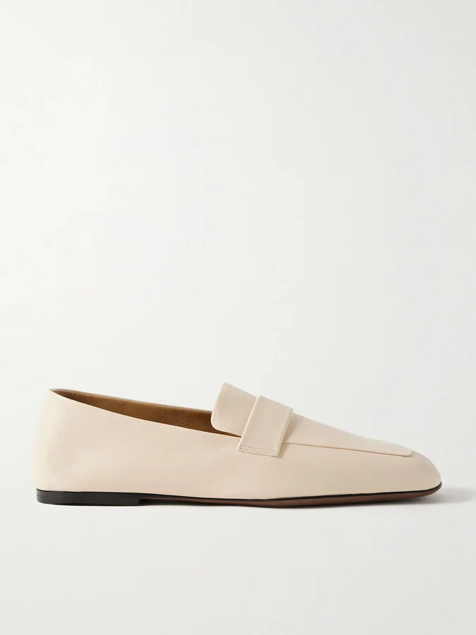 The Row - Leather Loafers - Cream