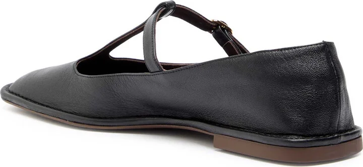 The Row Leather Mary Jane Flats - Image 2