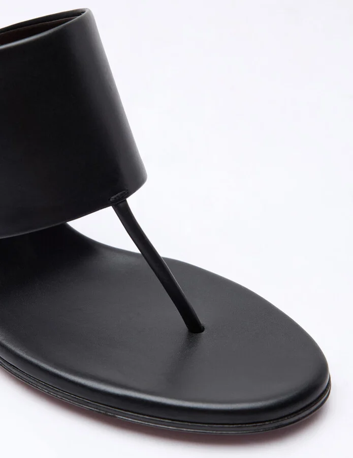 The Row Leather Signum Heel Sandals - Woman Sandals Black Eu - 40 - Image 2