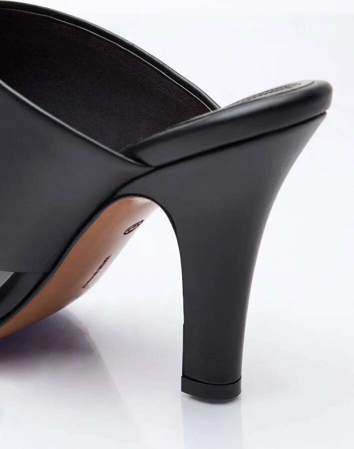 The Row Leather Signum Heel Sandals - Woman Sandals Black Eu - 40 - Image 6