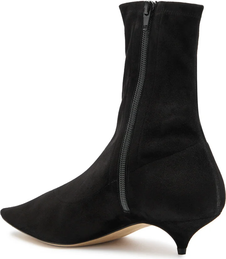 The Row Liisa 40 Suede Ankle Boots - Image 2