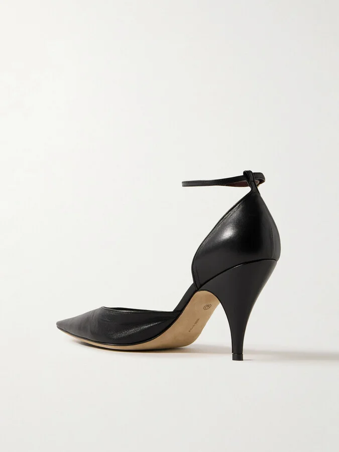 The Row - Liisa D’orsay Leather Pumps - Black - Image 3