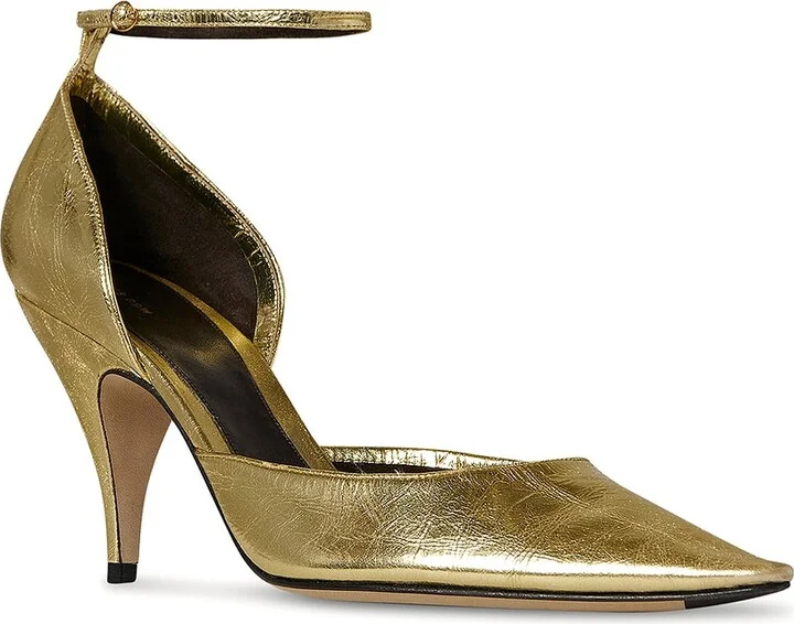 The Row Liisa D'orsay Pump in Metallic Gold - Image 2