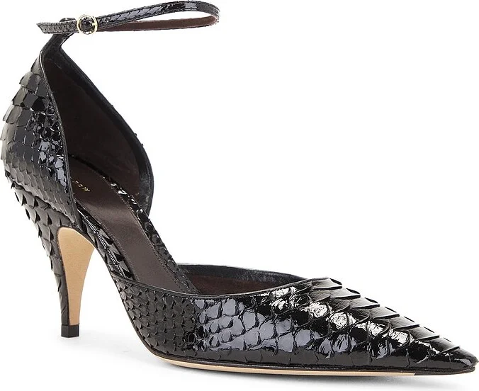 The Row Liisa D'orsay Python Pumps in Black - Image 2