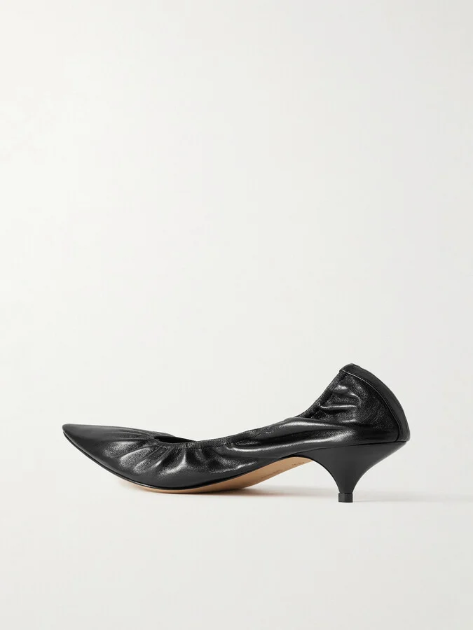 The Row - Liisa Leather Pumps - Black - Image 3