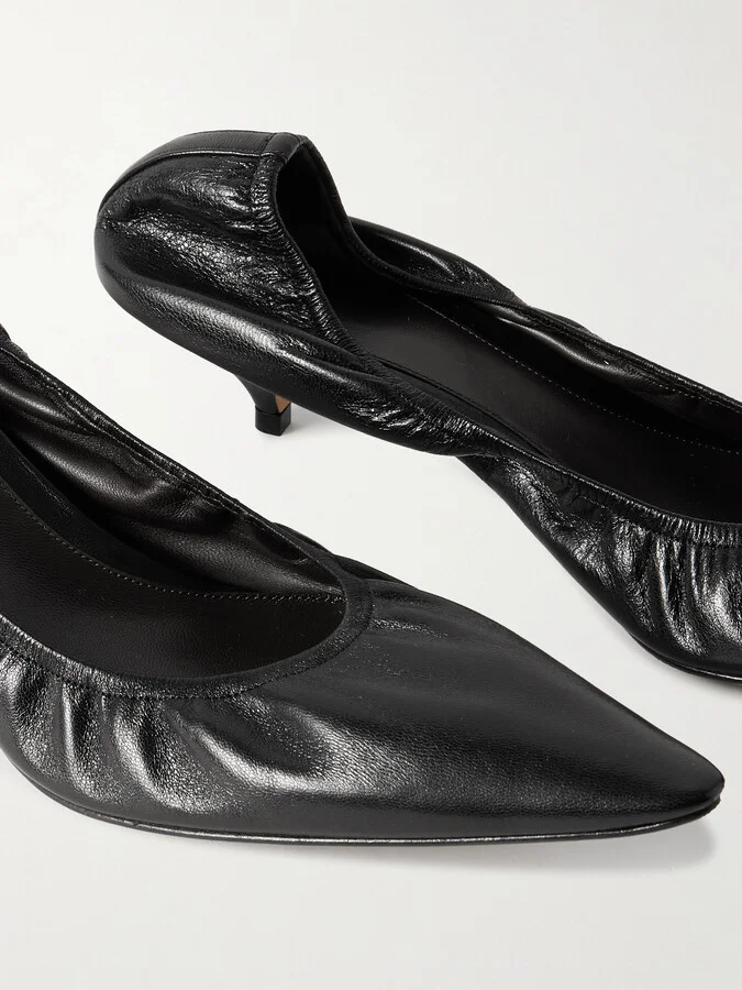 The Row - Liisa Leather Pumps - Black - Image 4