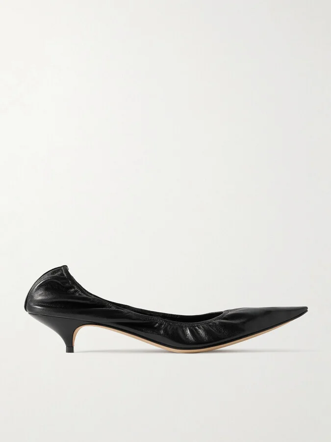 The Row - Liisa Leather Pumps - Black