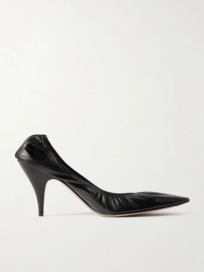 The Row - Liisa Leather Pumps - Black