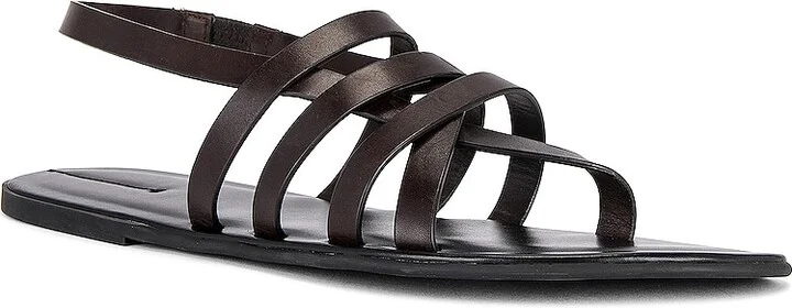 The Row Line Sandal in Chocolate - Image 2