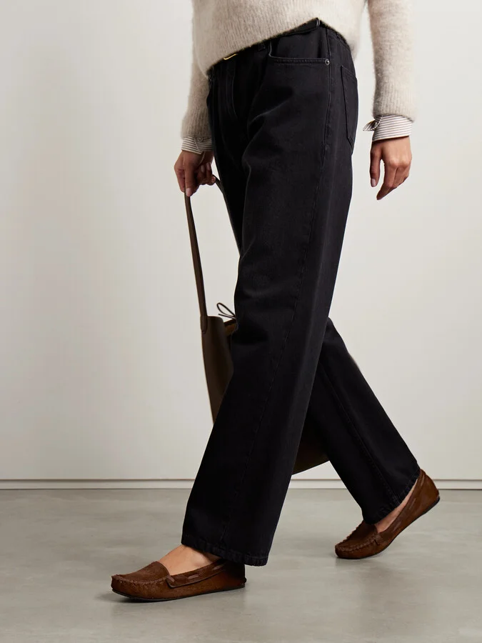 The Row - Mabel Calf Hair Loafers - Brown - Image 2