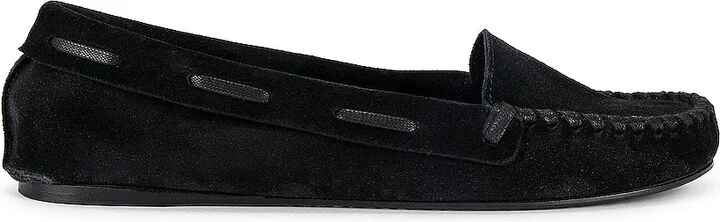 The Row Mabel Moc Loafer in Black